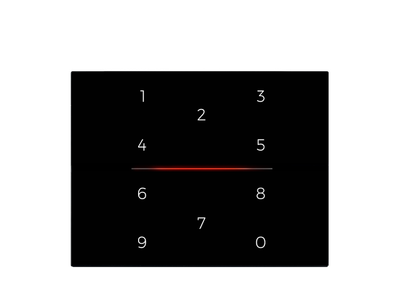 9025 NUMERIC PAD KNX 3 MODULES